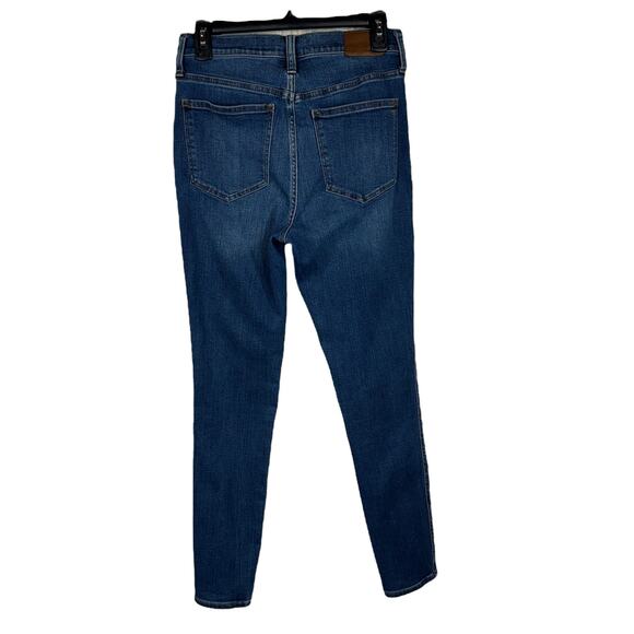 Madewell SZ 27 Skinny 10” Roadtripper Jeans Stretch Hi-Rise Zip-Fly Pockets Blue - Picture 4 of 10
